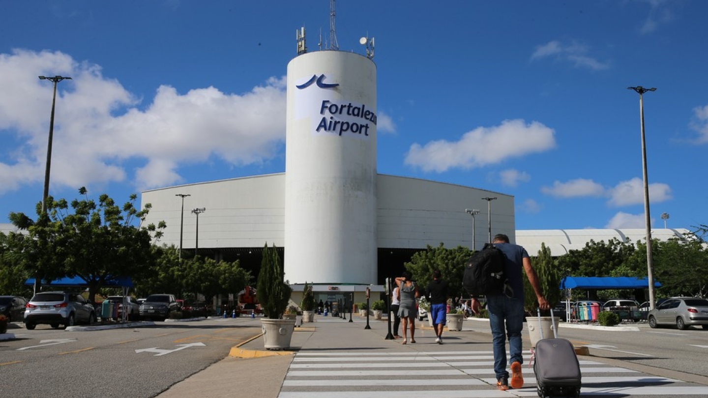 Vista aérea do Aeroporto de Fortaleza.