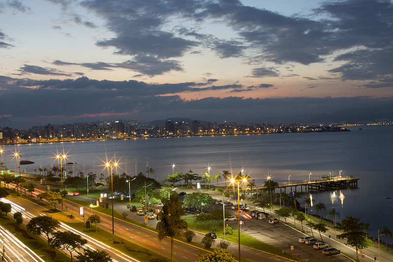 Avenida Beira-Mar em Florianópolis