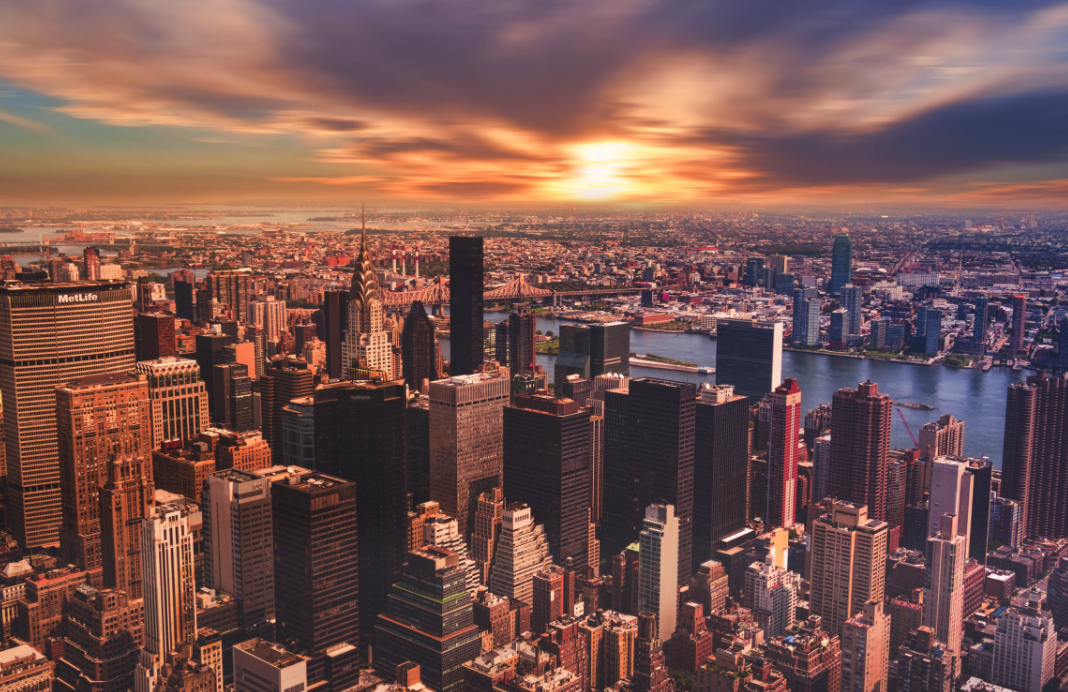Vista aérea de Nova York