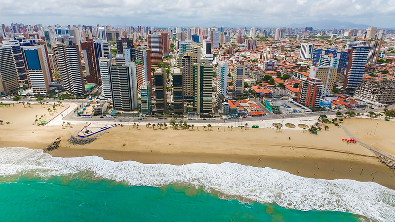 Vista da Praia de Iracema em Fortaleza
