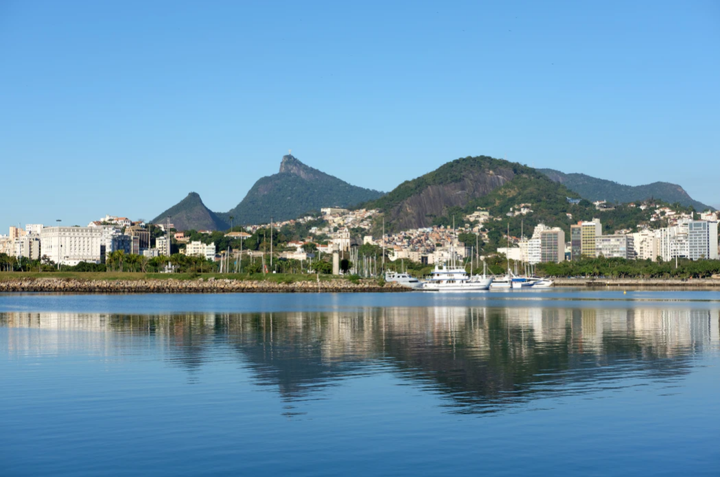 Pão de Açúcar, Rio de Janeiro. Vista do Aeroporto Santos Dumont.