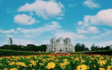 Vista do Jardim Botânico em Curitiba