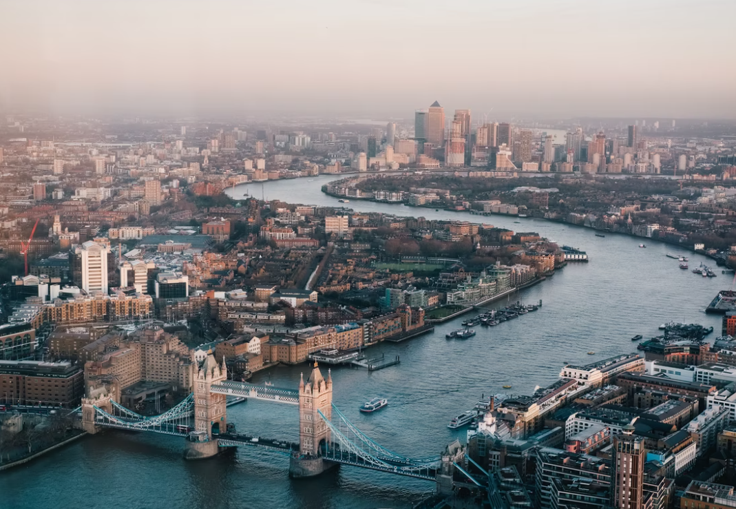 passagem aérea para Londres
